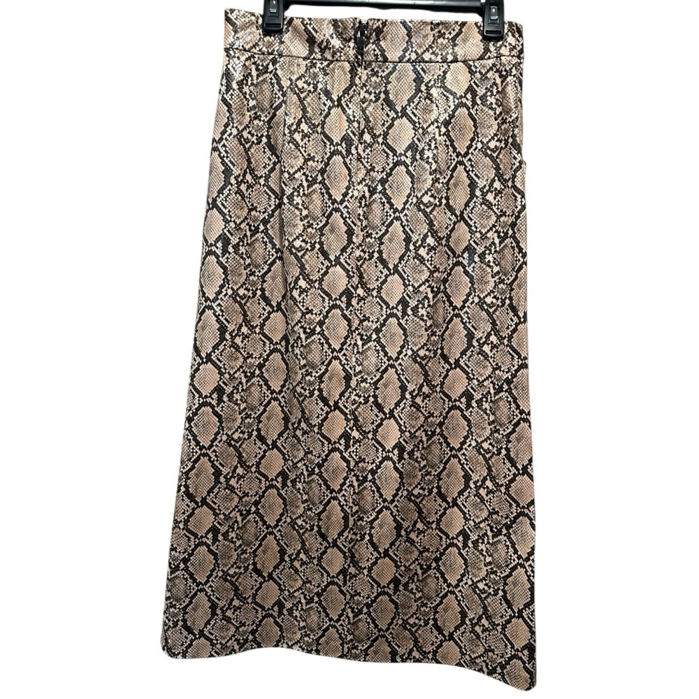 Zara Snake Print Front Slit Midi Skirt - Picture 3 of 9